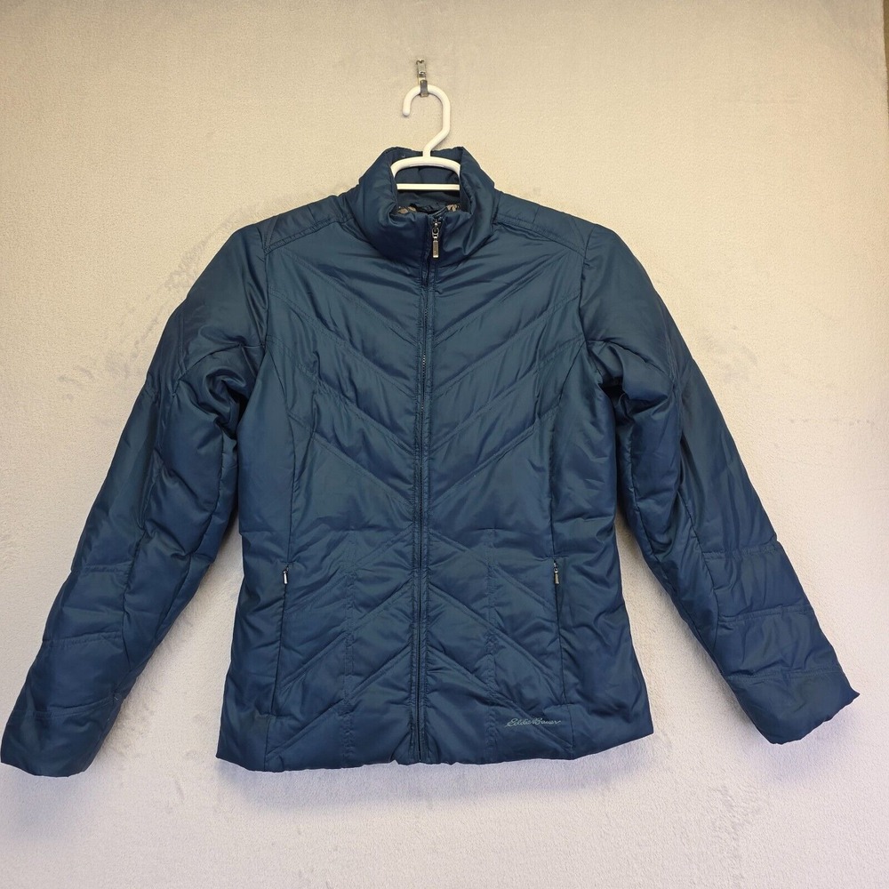 Eddie Bauer Jacket Womens S Quilted Goose Down Insulated Floral Lined Gorpcore
